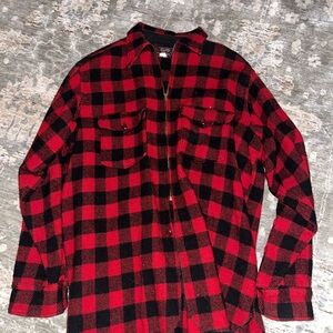 Woolrich Red and Black Checkered Jacket